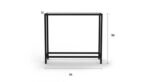 Black and White Console Table by Artyfer | Metal Console Table in Black Finish | Console Table for Living Room - Image 2