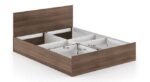 Engineered Wood Bed  | Queen Size Bed with Storage In Classic Walnut Finish | Wooden Bed for Storage Solution | Double Queen Size Bed for Small Space - Image 3