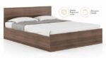 Engineered Wood Bed  | Queen Size Bed with Storage In Classic Walnut Finish | Wooden Bed for Storage Solution | Double Queen Size Bed for Small Space - Image 2