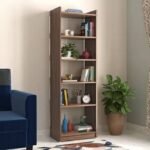 Engineered Wood Bookshelf by Artyfer | Bookshelf in Classic Walnut Finish | Large Shelves for Extra Book Storage