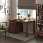 Solid Wood Bookshelf by Artyfer | Bookshelf In Teak Finish | Wooden Bookshelf with Storage Solution