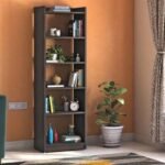Wooden Bookshelf Design by Artyfer | Engineered Wood Bookshelf in Dark Wenge Finish | Bookshelf with Storage Solution