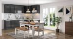 Dining Table with Chairs by Artyfer | Dining Table in Golden Oak Finish | Diner Solid Wood 6 Seater Dining Table with Set of 6 Chairs