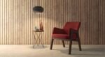 Modern Chair by Artyfer – Accent Chair in Red Fabric | Modern Chair for Living Room