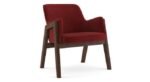 Modern Chair by Artyfer – Accent Chair in Red Fabric | Modern Chair for Living Room - Image 2