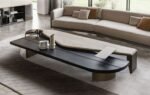 Marble Top Center Table Design for Rich Look – Long Set of 2 Designer Centre Table for Living Room Decor