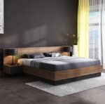 King Size Bed Design for Rich Look | Handmade Wooden Bed in King Size | Natural Wood Modern Bed Frame with Backside
