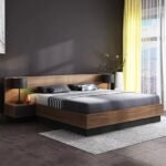 King Size Bed Design for Rich Look | Handmade Wooden Bed in King Size | Natural Wood Modern Bed Frame with Backside