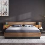 King Size Bed Design for Rich Look | Handmade Wooden Bed in King Size | Natural Wood Modern Bed Frame with Backside - Image 2
