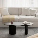Black Centre Table Design for Living Room Decor | Unique Design Black Center Table in 304 Stainless Steel with PVD