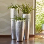 Designer Planter Stand – Aluminium Casting Set of 3 Luxury Pots for Indoor Decor and Outdoor Garden Decor