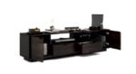 Free Standing TV Unit by Artyfer | Solid Wood TV Unit in Mahogany Finish | Deep Drawers for Storage Solution - Image 2