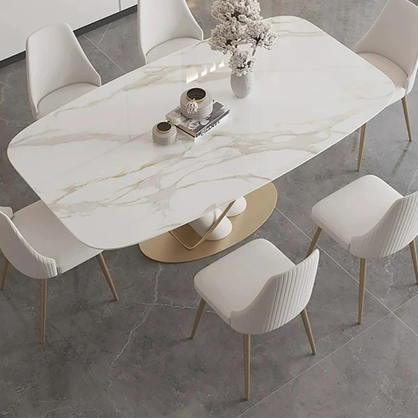 The Modernist Metal Dining Table With chairs