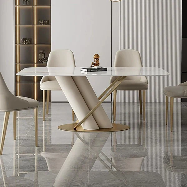 The Modernist Metal Dining Table With chairs by Artyfer