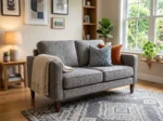 2 Seater Square Arm Loveseat – Comfortable Cushion 2 Seater Loveseat Sofa