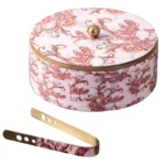Chapatti Box with Pink Enamel – Wooden Roti Box | Handmade Casserole to Keep Roti Hot | Enhance the Smell of Rotis - Image 4