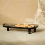 Asymmetric Tri Legged Platter | Serving Trays for Restaurants and Hotels | Luxury Feel Wooden Platter Tray | Handmade Serving Plate - Image 3