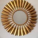 Mirrors for Bedroom Wall | Golden Unique Mirrors for Wall Decor | Luxury Wall Mirrors for Living Room and Bedroom Decor |