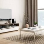 Wooden TV Unit by Artyfer | Free Standing TV Unit In White Finish | TV Unit for Living Room