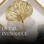 Wall Decor Metallic Frames – Pack of 3 Golden Wall Art for Modern Look | Deer and Flowers Wall Accents | Attractive Wall Artwork Design for Living Room - Image 2