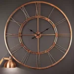 Designer Wall Clock in High End Metal | Big Size Vintage Roman Clock for Wall | Large Wall Decor in Metal