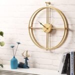 Wall Clock for Living Room and Office Decor – Golden Roman Big Wall Clocks for Living Room | Large Living Room Wall Clock for Luxury Look
