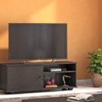 Solid Wood TV Unit by Artyfer | Free Standing TV Unit in Dark Wenge Finish | Deep Drawers TV Unit for Storage Solution