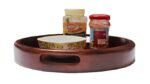 Handmade Wooden Serving Tray – Classic Round Handmade Wooden Tray for Every Home - Image 3