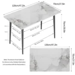 Marble Dining Table Set with Both 4 Chairs and 6 Chairs Option – Perfect Dining Table Design for Small Dining Area - Image 4