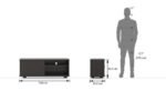 Solid Wood TV Unit by Artyfer | Free Standing TV Unit in Dark Wenge Finish | Deep Drawers TV Unit for Storage Solution - Image 2