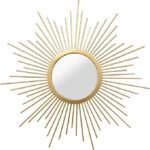 Mirrors for Bedroom Wall – Golden Mirror for Bedroom Modern Interiors | Luxury Look with Illusion of Space