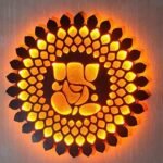 Wooden Ganesha Wall Decor