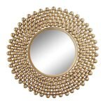 Large Round Bathroom Mirrors – Designer Metal Balls Bathroom Mirror for Rich Look | Perfect Wash Basin Mirror for Wall