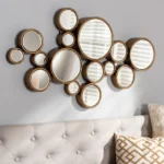 Mirrors for Wall Decoration – Pack of 15 Circular Mirrors for Wall Decor | Full Wall Coverage Design for Luxury Look