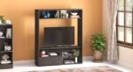 Luxury Wooden TV Unit Design by Artyfer – Standing TV Unit in Walnut Finish | Deep Drawers for Storage Solution