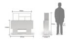 Bookshelf with Study Table – White Studying Table for Kids and Students with Storage Solutions | Modern Design of Computer Table Furniture - Image 4