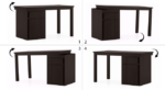 Study Table In Mango Mahogany Finish | Study Table for Students with Deep Drawers | Modern Style Study Table Design | Dekstop Computer Table Furniture - Image 4