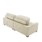 2 Seater Beige Sofa & Chaise – Right Hand Facing Sectional Sofa Set - Image 2