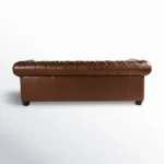 3 Seater Brown Leather Sofa – Luxury Chesterfiled Sofa for Living Room | Handmade Sofa for Premium Luxury - Image 3