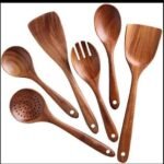 Wooden Cooking Utensils Set of 6 – Handmade Non Stick Cooking Utensil