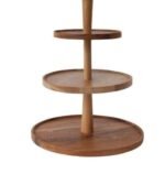 3 Tier Acacia Cake Stand – Wooden Dessert Stand | Buffet Decor |