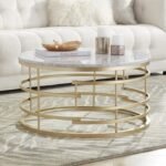 Coffee Table for Small Spaces – Marble Top Coffee Table Set for Living Room - Image 2