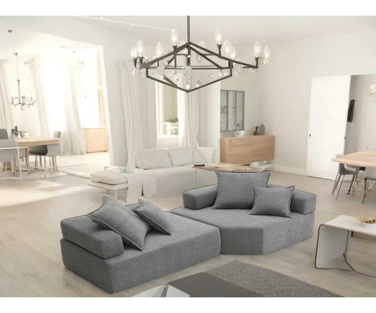 OversizedSofaModularBoucleSectionalSofaLuxuryConvertibleCouchFoam-filledSofaBedForLivingRoomNoAssemblyRequired-1905903059-4-1.webp Convertible Sectional Sofa Cum Bed – Foam Filled Sofa Bed for Living Room | Set of 2 Low Floor Sofacum Bed Sectional Sofa Set - Image 1