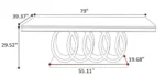 4 Seat Dining Table Set | Dining Table Design for Modern Decor | 4 Seater Dining Table with Chairs in Stainless Steel Golden Base | Dining Room Decor - Image 2