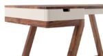 Study Table Modern Design – Solid Wood Studying Table In Teak Finish | Modern Design of Study Table for Students and Professionals | Premium Laptop Computer Table Furniture - Image 3