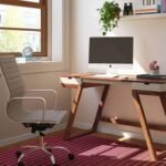 Study Table Modern Design – Solid Wood Studying Table In Teak Finish | Modern Design of Study Table for Students and Professionals | Premium Laptop Computer Table Furniture