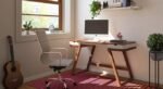 Study Table Modern Design – Solid Wood Studying Table In Teak Finish | Modern Design of Study Table for Students and Professionals | Premium Laptop Computer Table Furniture