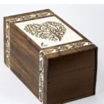 Wooden Urn Box – Handmade Urn Wooden Box to Store Memories | Rosewood Cremation Urn Storage Box