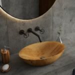 Wooden Wash Basin for Luxury Bathroom Interiors | Natural and Unique Handmade Wash Basin Design