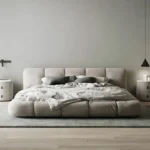 Low Height Bed Frame with Mattress – Modern Low Floor Bed without Storage